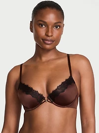 Logo Shine Strap Lightly Lined Low-Cut Demi Bra