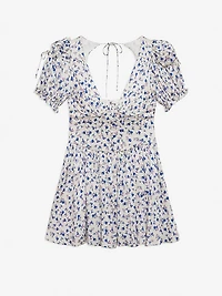 Paulina Puff-Sleeve Mini Dress