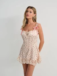 Peaches and Cream Slip Dress