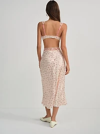 Peaches and Cream Midi Skirt