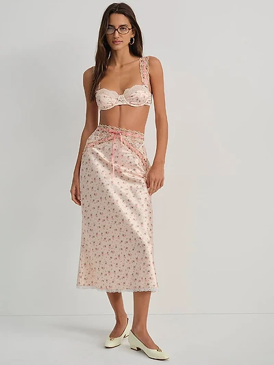 Peaches and Cream Midi Skirt