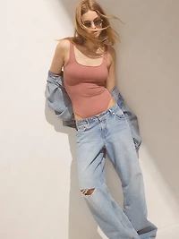 Smooth Seamless Rib Tank Bodysuit
