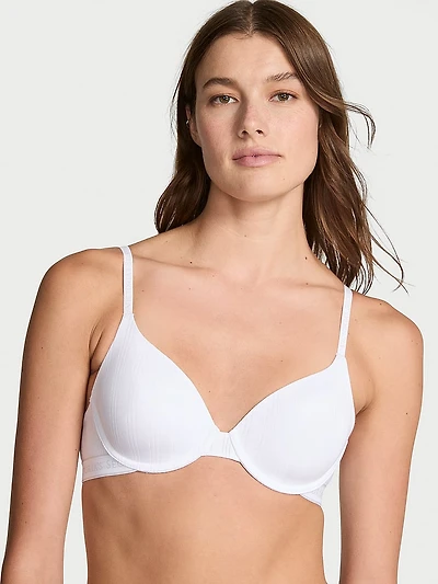 Lightly Lined Full-Coverage Cotton Bra