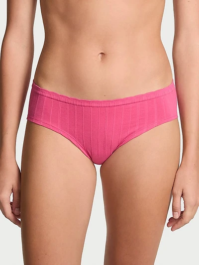 Seamless Lace-Trim Hiphugger Panty