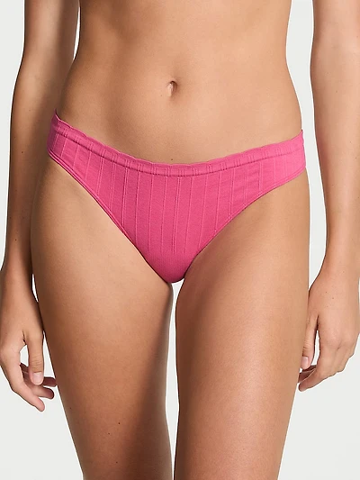 Seamless Lace-Trim Thong Panty