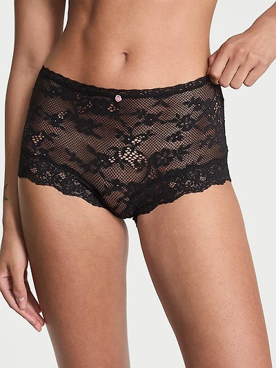 Lace-Trim Boyshort Panty