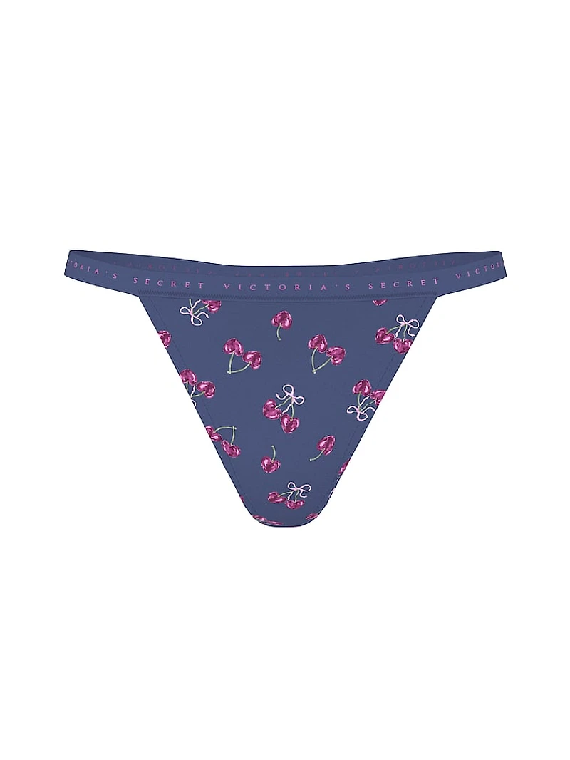 Stretch Cotton V-String Panty