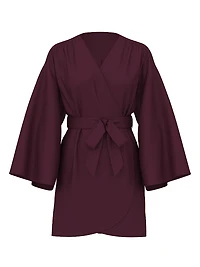 Satin Short Robe