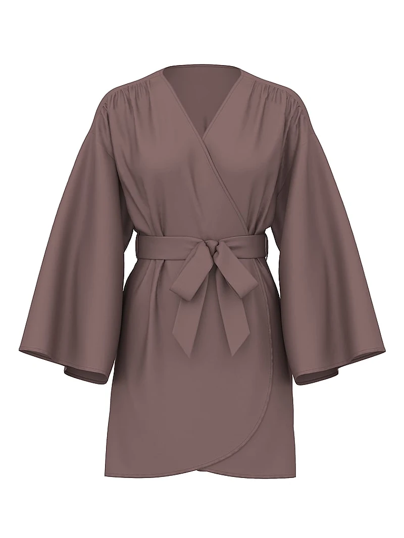 Satin Short Robe