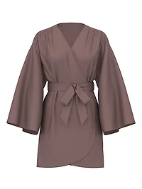 Satin Short Robe