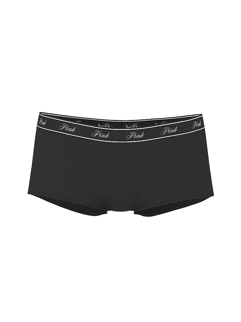 Logo Mesh Boyshort Panty