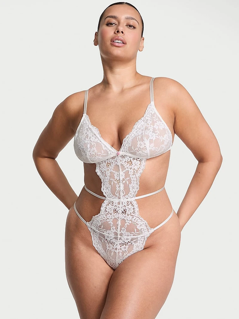 Dare to Dream Lace Strappy Triangle Teddy