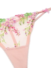Wisteria Embroidery V-String Panty