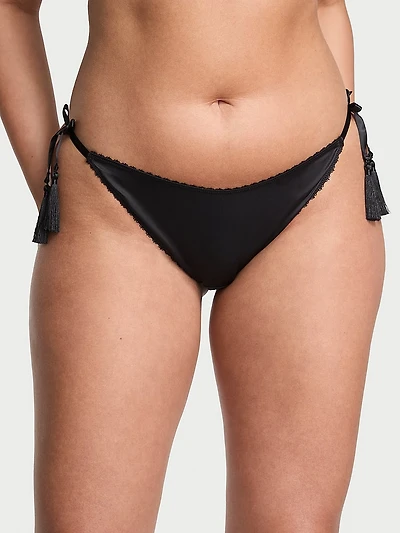 Rose Lace-Trim High-Leg Cheeky Panty