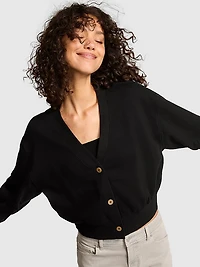 Ivy Fleece Cropped Cardigan