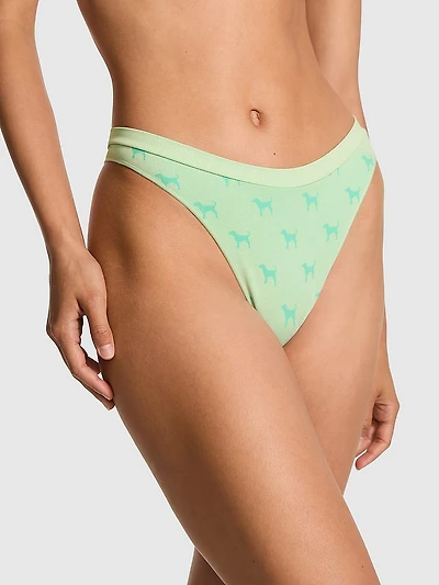 Seamless High-Leg Thong Panty