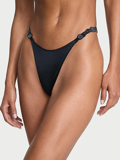 Scattered Shine Strap Brazilian Panty