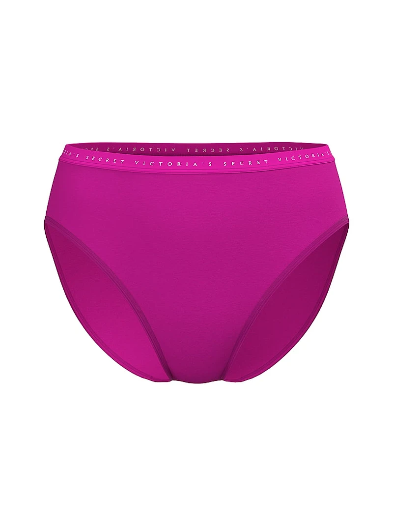 Stretch Cotton High-Leg Brief Panty