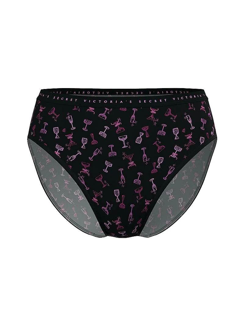 Stretch Cotton High-Leg Brief Panty