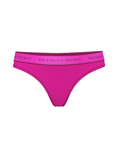 Ultra-Fine Modal Logo Thong Panty