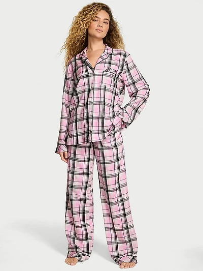 Flannel Long Pajama Set