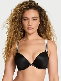Bombshell Add-2-Cups Rose Lace Push-Up Bra