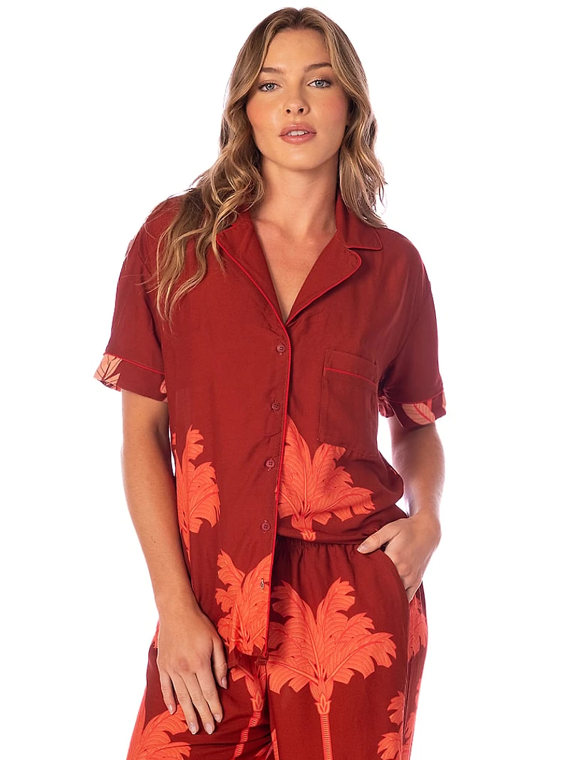 Kameli Short-Sleeve Pants Set