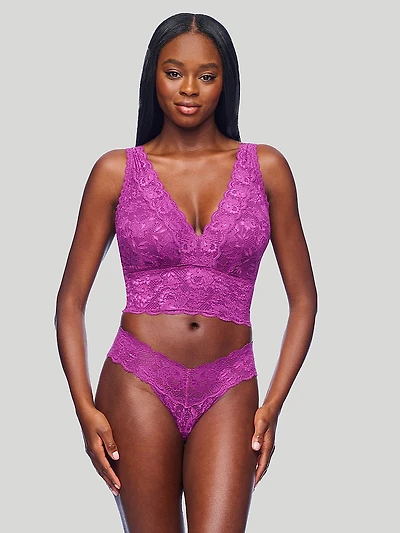 Never Say Plunge Longline Curvy Bralette