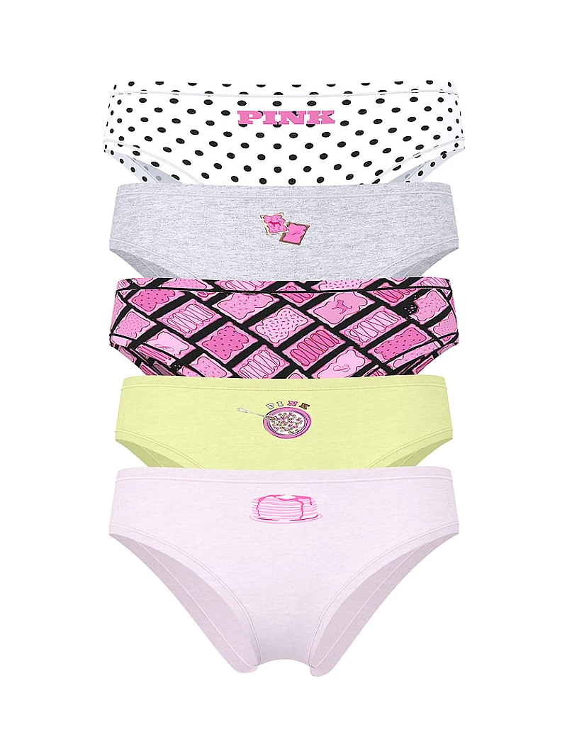 5-Pack Cotton Cheeky Panties