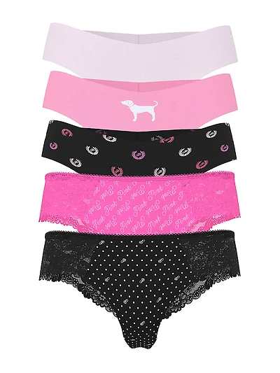 5-Pack No Show Thong Panties