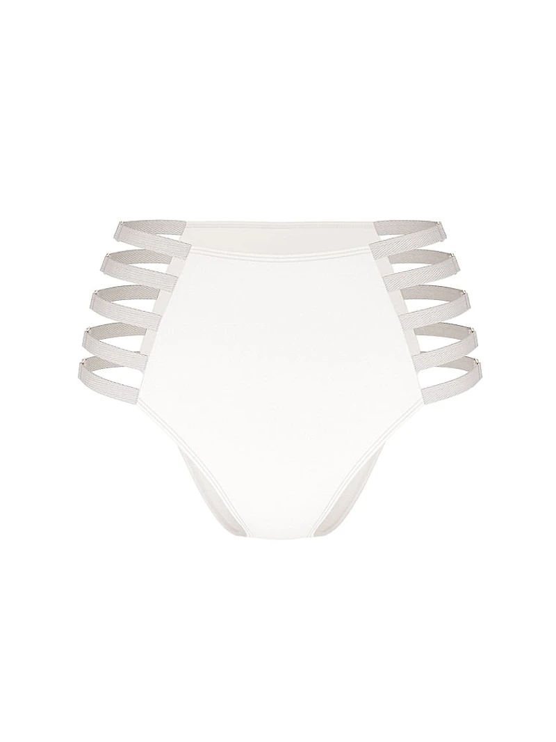 Archives Sexy Cut-Out High-Waist Cheeky Bikini Bottom