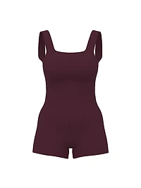 Smooth Seamless Rib Short Onesie