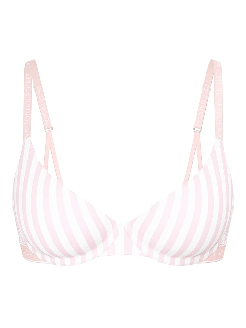 Cotton Unlined Scoop Strappy Bra