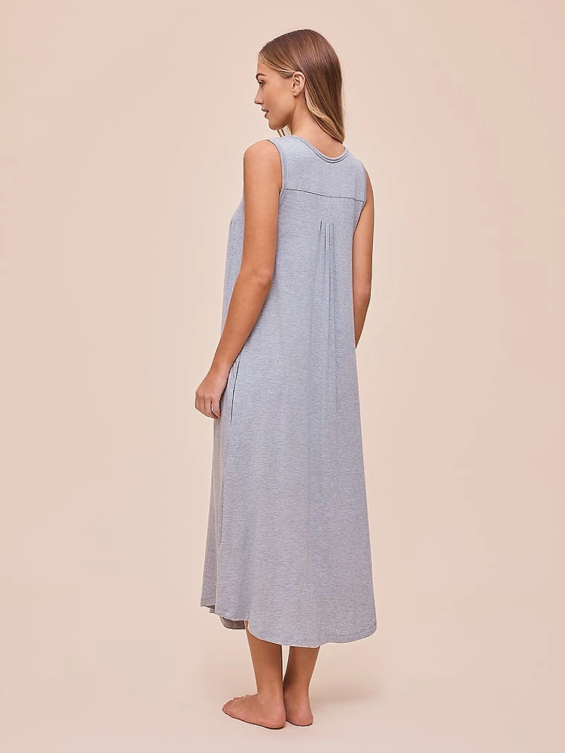 Kate Pleat Front Maxi Length Nightie