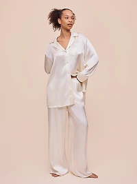 Audrey Mulberry Silk Wide Leg Pajama Pant