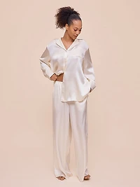 Audrey Mulberry Silk Wide Leg Pajama Pant