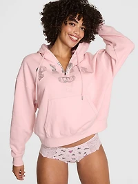 Ivy Fleece Campus Half-Zip Hoodie