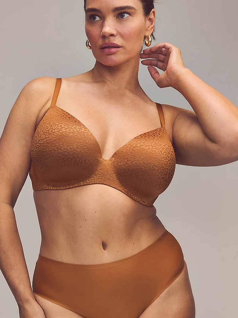 FlexFactor Lightly Lined Plunge Demi Bra