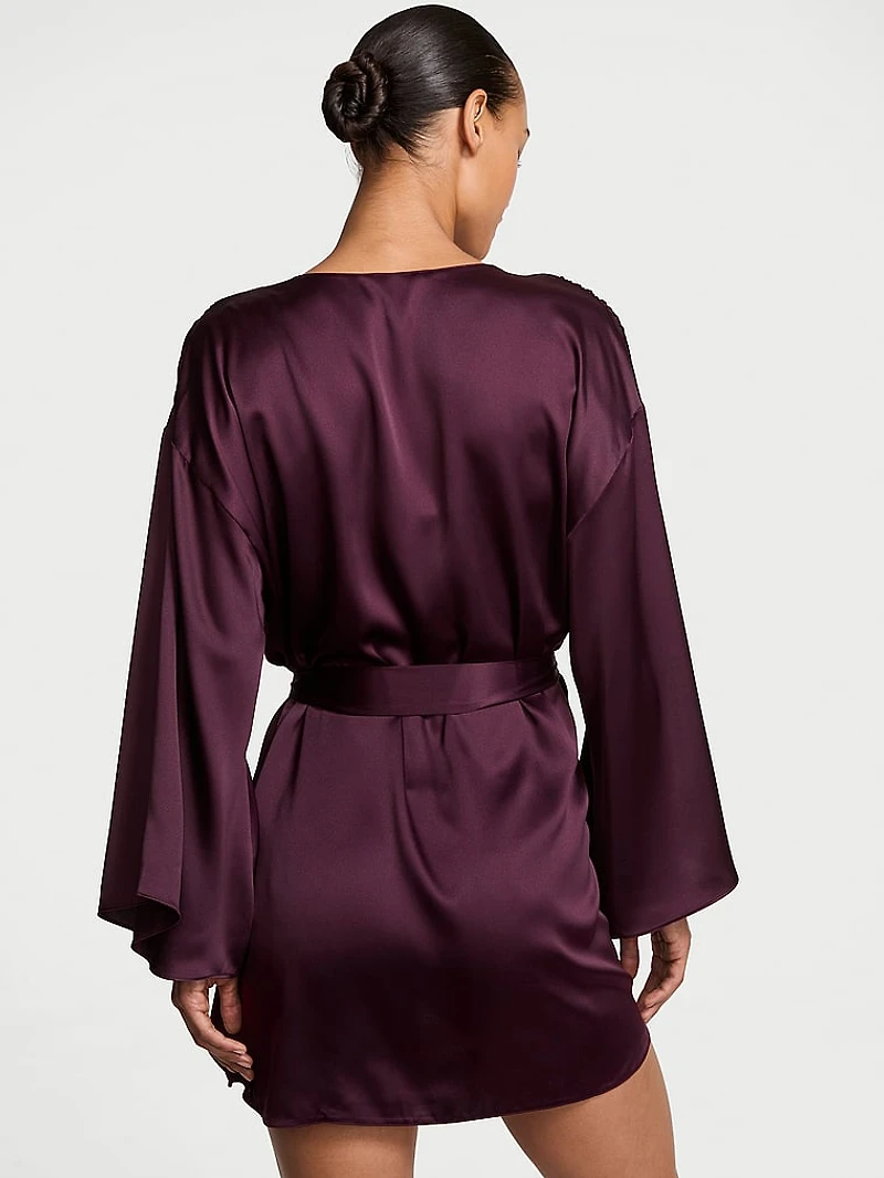 Satin Short Robe