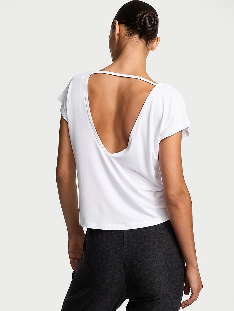 VSX Drapey Knit Open-Back Tee