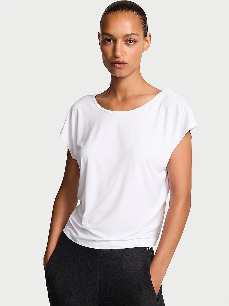 VSX Drapey Knit Open-Back Tee