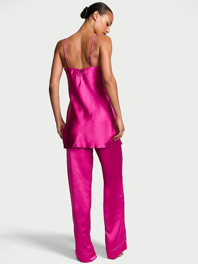 Luxe Satin Tunic Cami & Pant Set
