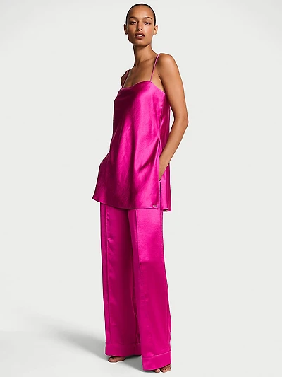 Luxe Satin Tunic Cami & Pant Set