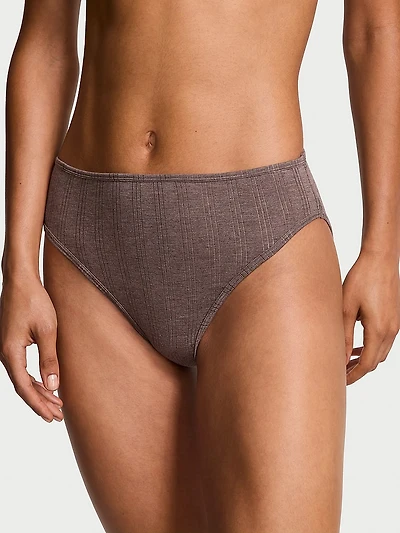 Stretch Cotton High-Leg Brief Panty