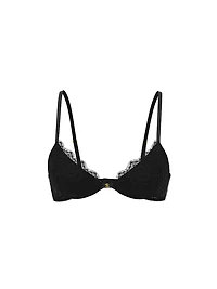 Sparkle Crystal Shine Strap Lightly Lined Plunge Demi Bra