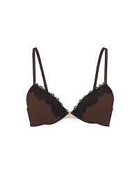Logo Shine Strap Lightly Lined Low-Cut Demi Bra
