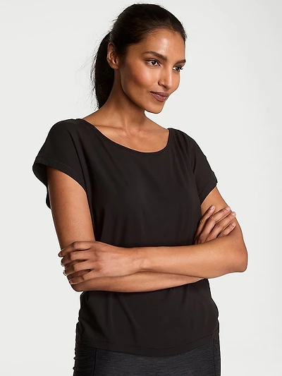 VSX Drapey Knit Open-Back Tee