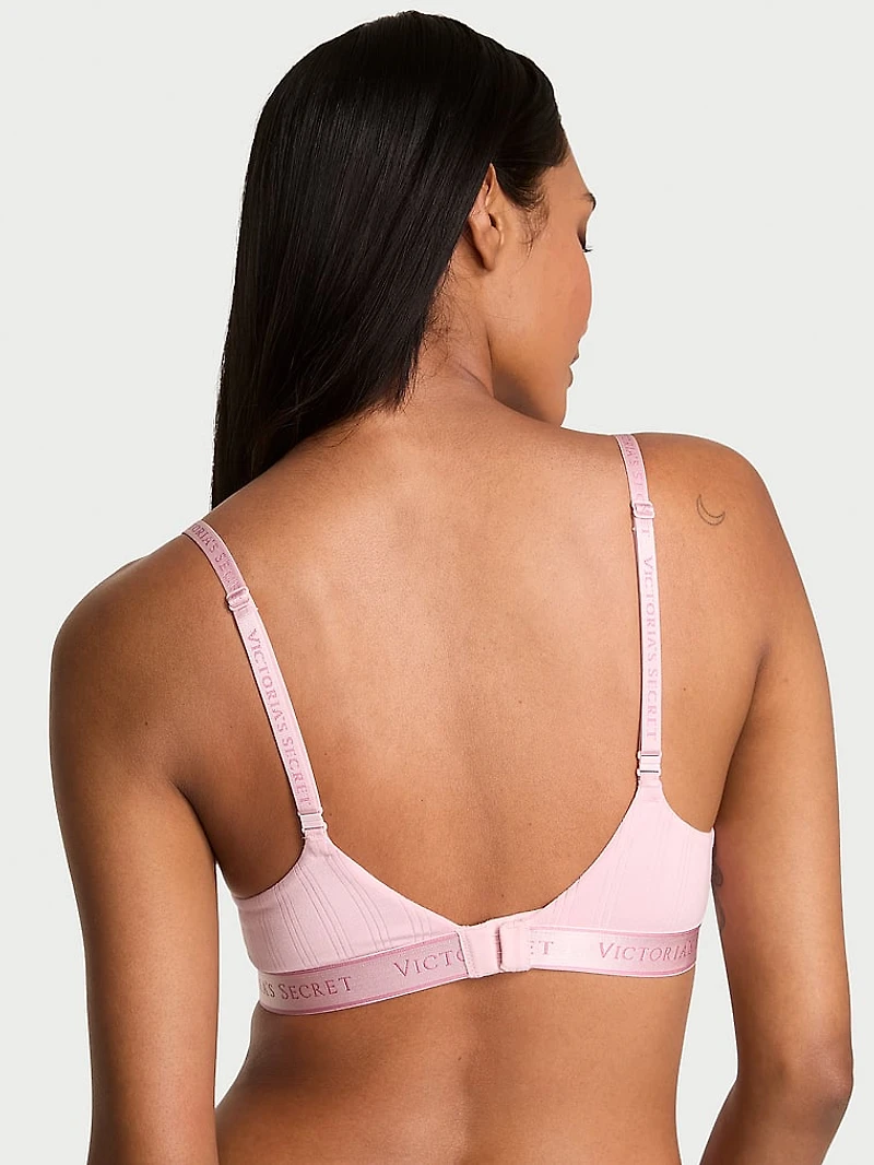 Cotton Unlined Scoop Strappy Bra
