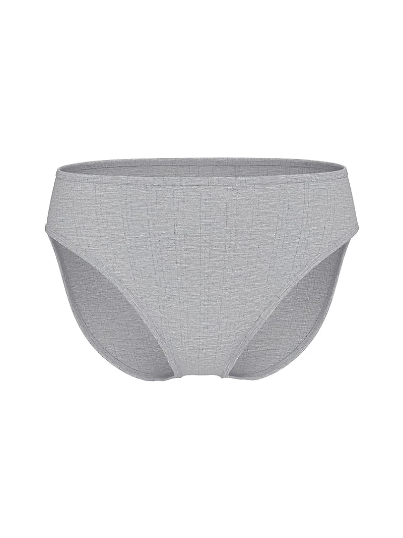 Stretch Cotton High-Leg Brief Panty