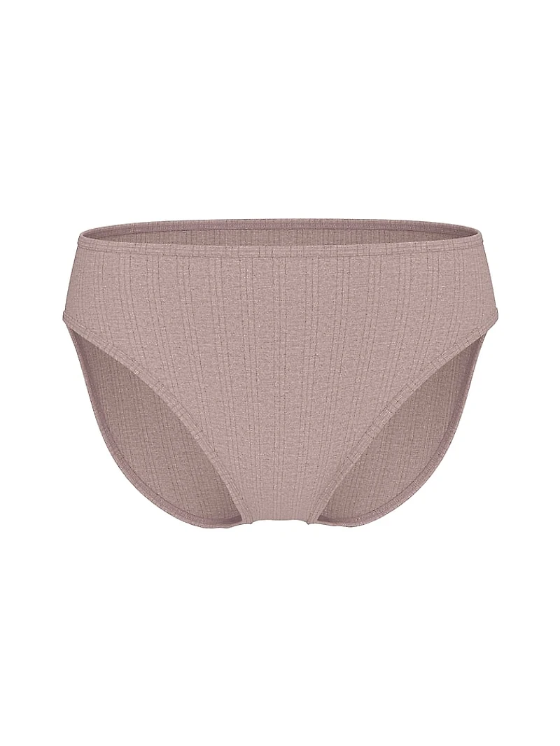 Stretch Cotton High-Leg Brief Panty